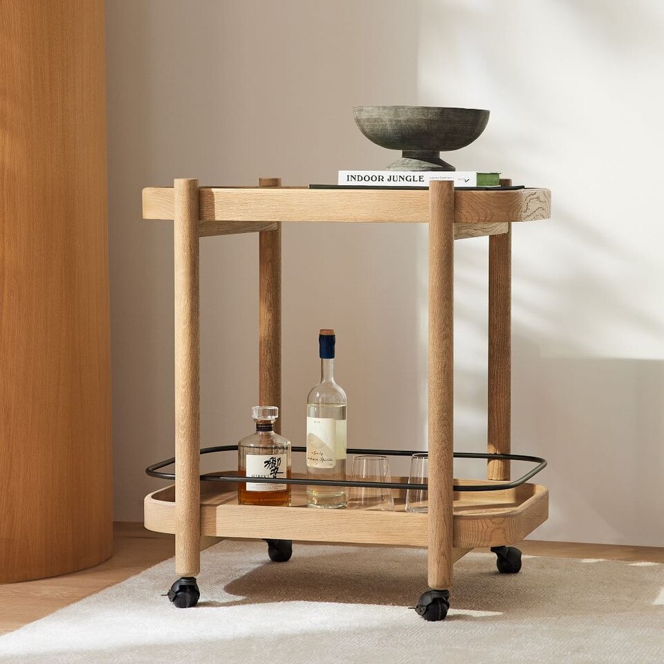 Hargrove Bar Cart (71 cm) West Elm UK